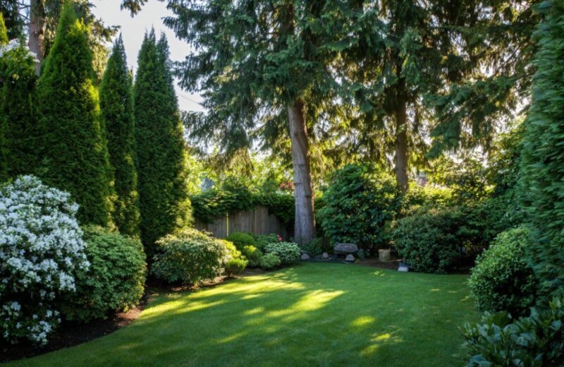 Zimzelene biljke, visoki i stubasti četinari, pružaju zaštitu, estetiku i strukturu u svakom dvorištu.